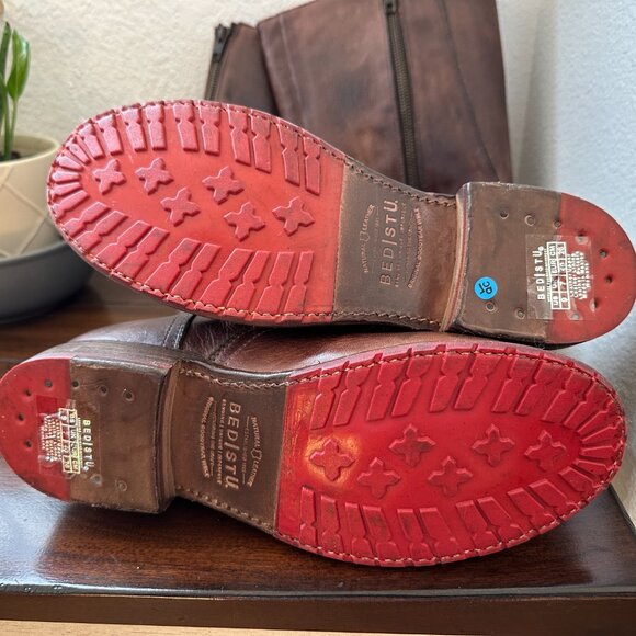 Brand New & Never Worn Bed|Stu Glaye Teak Rustic Brown 9.0 NOT WIDE CALF - Picture 10 of 14